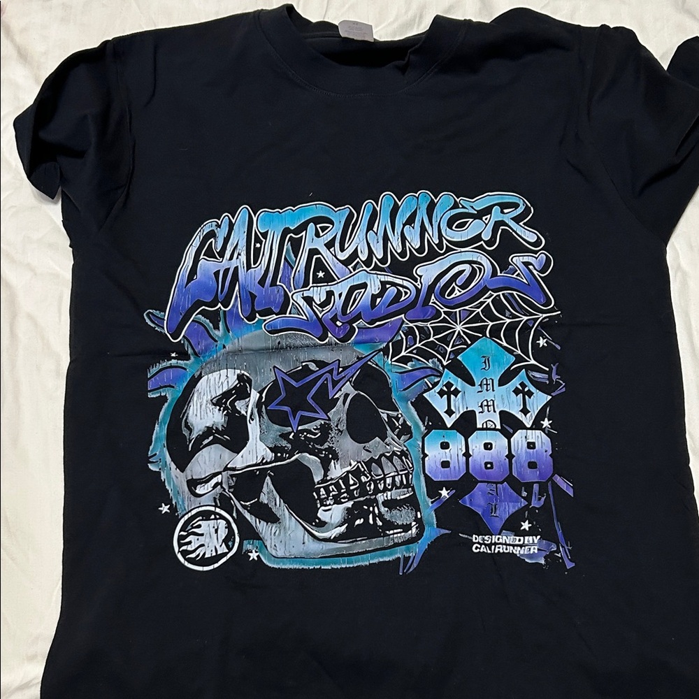 Catrunner with Skull Black Tee